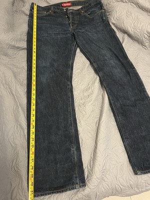 Supreme Denim Slim Fit Blue Jeans Made in USA W34 | eBay