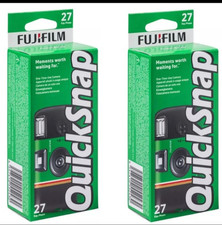 2 x Fujifilm Quicksnap 400 Single Use One Time Use Flash Camera, 27 Exp /EACH