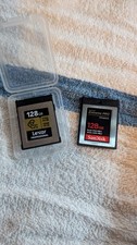 Lexar Pro  Sandisk Extreme Pro CFexpress Type B Camera Storage Cards 128gb x2