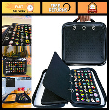 Portable Enamel Pin Display Book Bag, 6-Page Collector Organizer, Holds 300 P