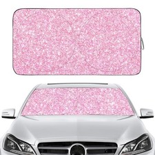Windshield Sun Shade for Car Front Window Cover Sunshades Visor Large Pink