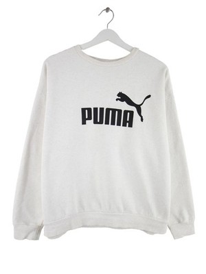 Puma Womens Big Logo Print Sweater White XL