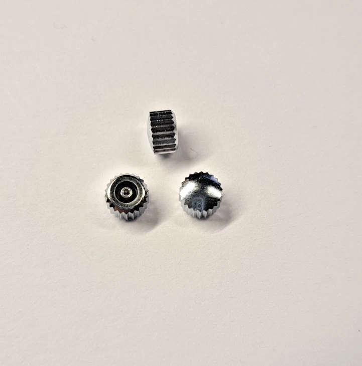 MONTRE DE PLONGÉE UNE COURONNE DE REMONTOIR ÉTANCHE CHROMÉE Ø 4.90 mm - Photo 1/1