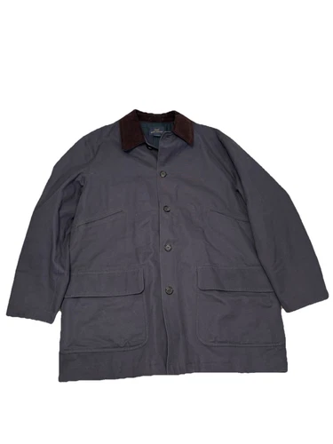 Giacca Coach Brooks Brother 346 UOMO taglia L Chore blu colletto velluto a coste foderata a quadri