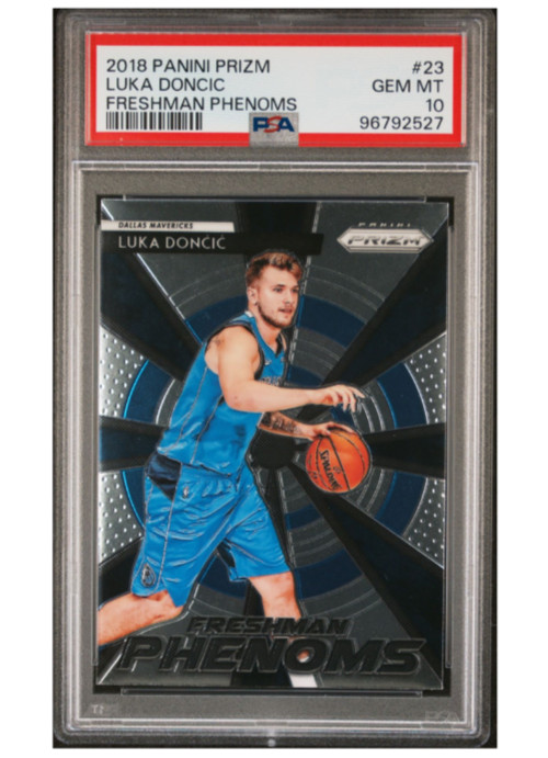 Luka Doncic 2018-19 Panini Prizm Freshman Phenoms RC #23 - PSA 10 GEM MT
