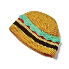 McDonald’s Crochet Hamburger Beanie Winter Cap Hat -Burger - NEW