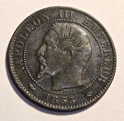 Napoléon III - 5 centimes 1853 A Paris - Photo 1/2