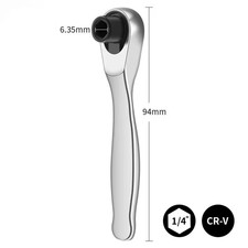 Mini Ratchet Wrench / Driver - 1/4'' Inch  -  Forward / Reverse  - Quick Release