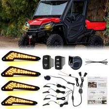 Señales de giro UTV Street Legal Plug Play con kit de bocina para Honda Pioneer 1000 1000 1000-5