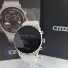 Citizen CZ Smart Unisex Stainless Steel with White Silicone Strap - MX100-28X