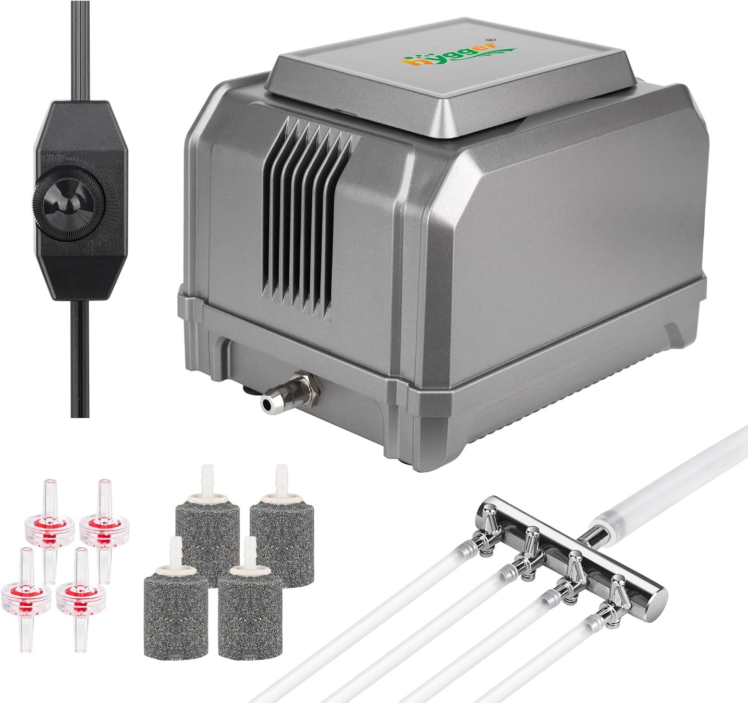Hygger Pompe à Air Aquarium Évite l'Asphyxie des Poissons Aérateur 1325 LPH