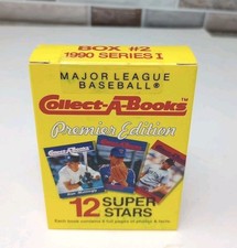 1990 Collect-A-Books Baseball Premier Edition Box #2 Series 1 Pre Owned Yellow