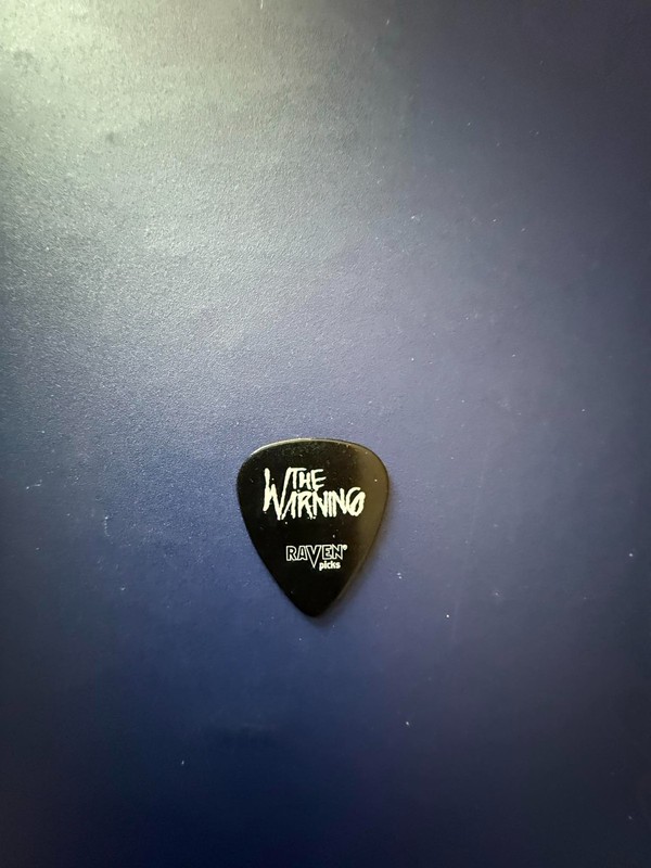 ((( THE WARNING ))) guitar pick ((( VERY RARE ))) #10