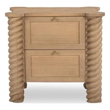 Moe's Home Collection Treccia Nightstand Wood Natural