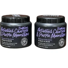 Not Your Mother's Activated Bamboo Charcoal & Purple Moonstone Scalp Scrub Lot 2