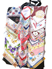 Lot of 23 Vintage Handkerchiefs - various prints and flowers