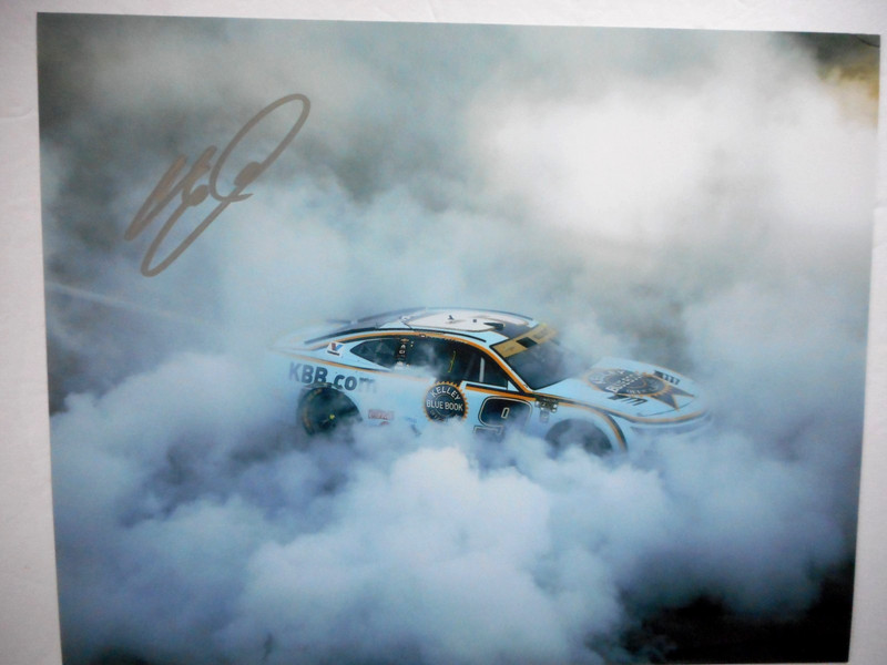 Chase Elliott signed 2025 KANSAS MONSTER BURNOUT #9 KBB Chevy Nascar 8x10 Photo