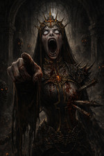 Evil Demon Queen  Scary Digital Image Picture Photo Pic Wallpaper Background