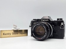 N.MINT Canon AE-1 Black Film Camera FD 50mm F1.4 S.S.C. From Japan