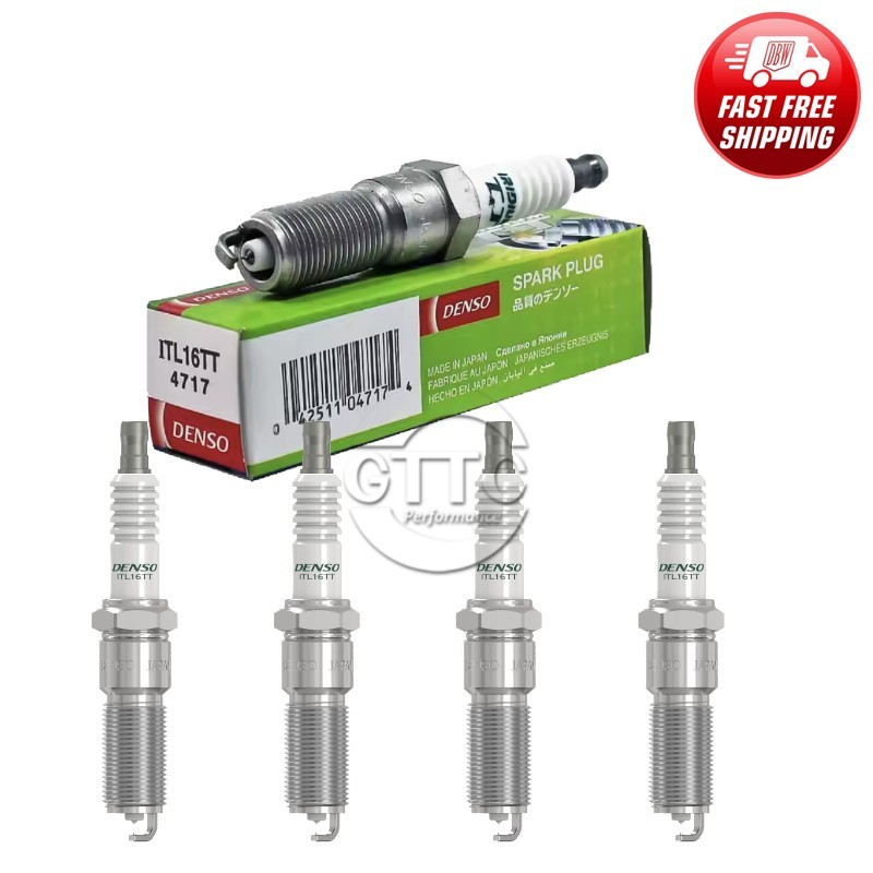 Genuine DENSO Iridium TT Spark Plug 4PCS Set for Buick Chevy Dodge Ford GMC Jeep