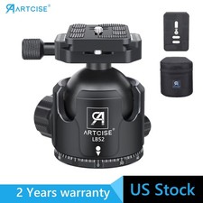 52mm Low Profile Ball Head All Metal CNC Camera Tripod Head Monopod Ball Head