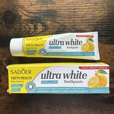 Sadoer Deep Cleaning Lemon Bright Ultra White Toothpaste•100g/3.52 FL OZ• Sealed