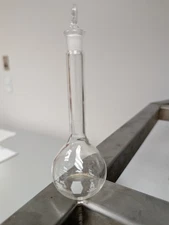 Kimax 50mL Glass Class A  Volumeric Flask +/-0.05mL  w/Stopper, 28014,  flask