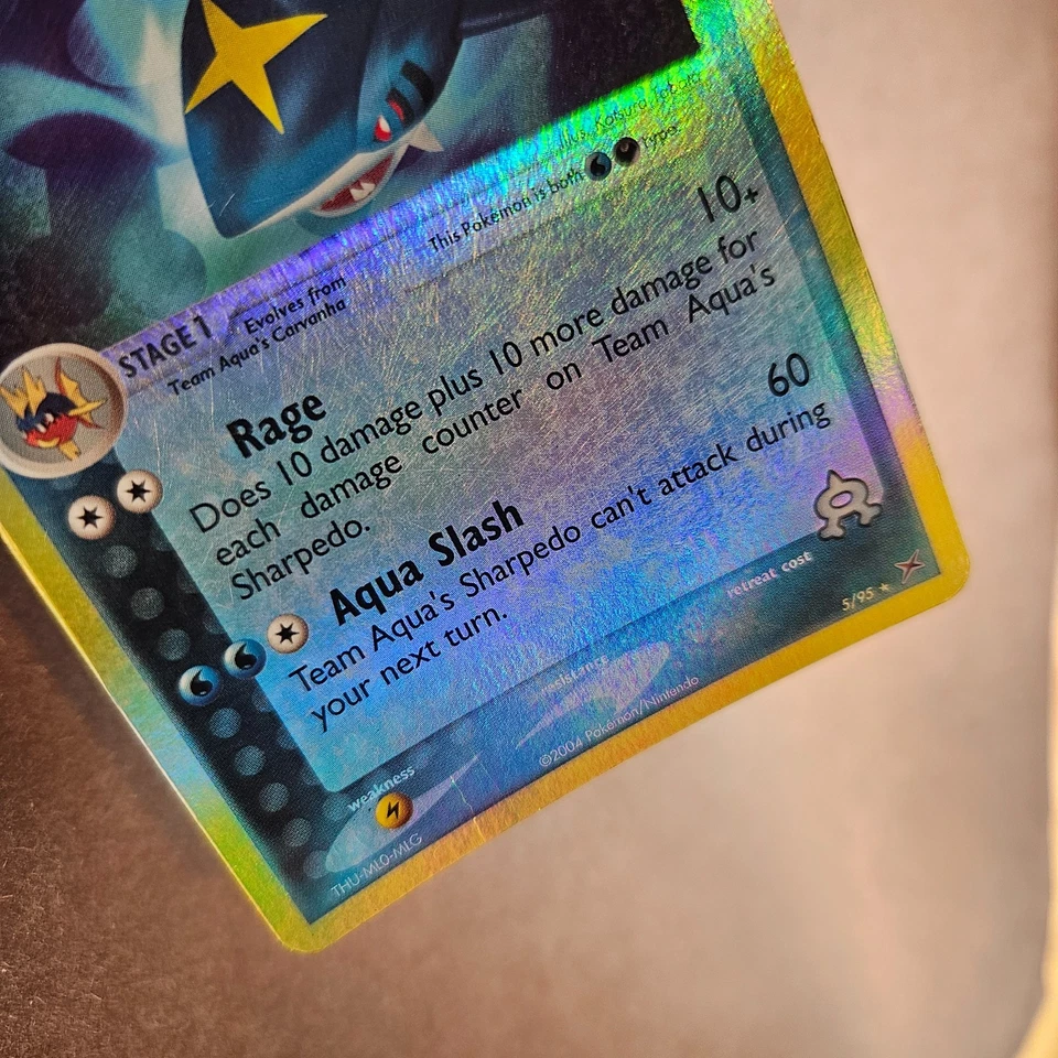 Team Aqua's Sharpedo 5/95 Ex Team Magma vs Team Aqua Reverse Holo Rare Card - HP - Image 2 of 4
