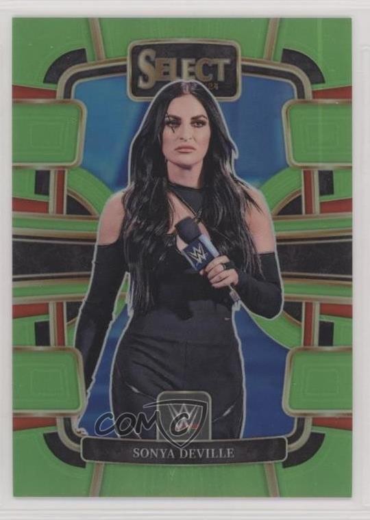 2024 Panini Select WWE Concourse Neon Green Prizm 47/75 Sonya DeVille #62 1f7d