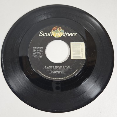 Survivor ''I Can't Hold Back'' 45 Vg+ Tested  Jukebox