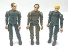 Vintage 1982 G I Joe Figures - GRUNT, ZAP & SHORT FUZE - new O rings  -read
