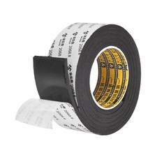 Camera Light Seal Foam Light Leak Proof Sponge 0.2" x 1.97" x 6.56ft Black