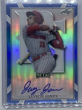 2021 LEAF PERFECT GAME METAL BLUE REFRACTOR JAYSON JONES AUTO 21/30