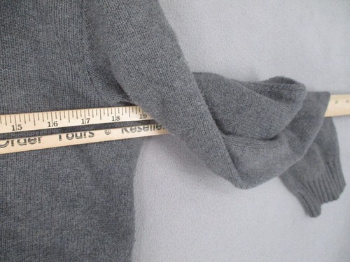 Ralph Lauren Jumper Mens Small Grey Red Ribbed 1/4 Zip Long Sleeve Sweater Polo - Picture 13 of 15