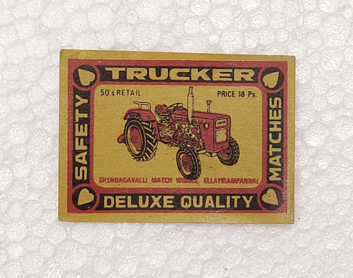 Vintage Original Trucker Sicherheit Streichhölzer Deluxe Qualität Etiketten Sammlung - Bild 1 von 4