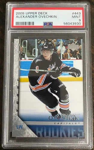 2005-06 Upper Deck Young Guns #443 ALEXANDER OVECHKIN Rookie Card PSA 9 Mint !!!