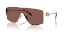 Miu Miu SMU 51ZS Pale Gold/Brown Silver Shaded Mirrored ZVN-70D Sunglasses
