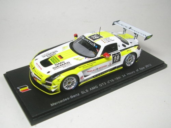 Mercedes-Benz Sls Amg GT3 No. 19 24H Spa 2012 1:43 Spark In Ovp Mit Acrylhaube-image