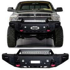 Vijay Fit 1994-2002 Dodge Ram 150025003500 Front Bumper With Light And D-rings