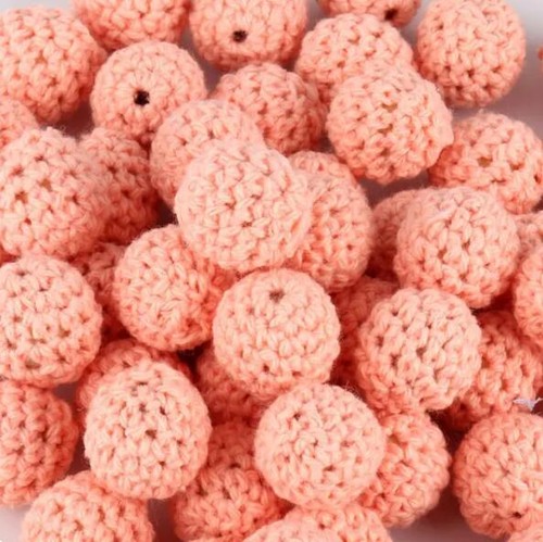 20x Crochet Wooden Beads Baby Nursing Chewable Beads For Pacifier Chain DIY - Picture 23 of 26