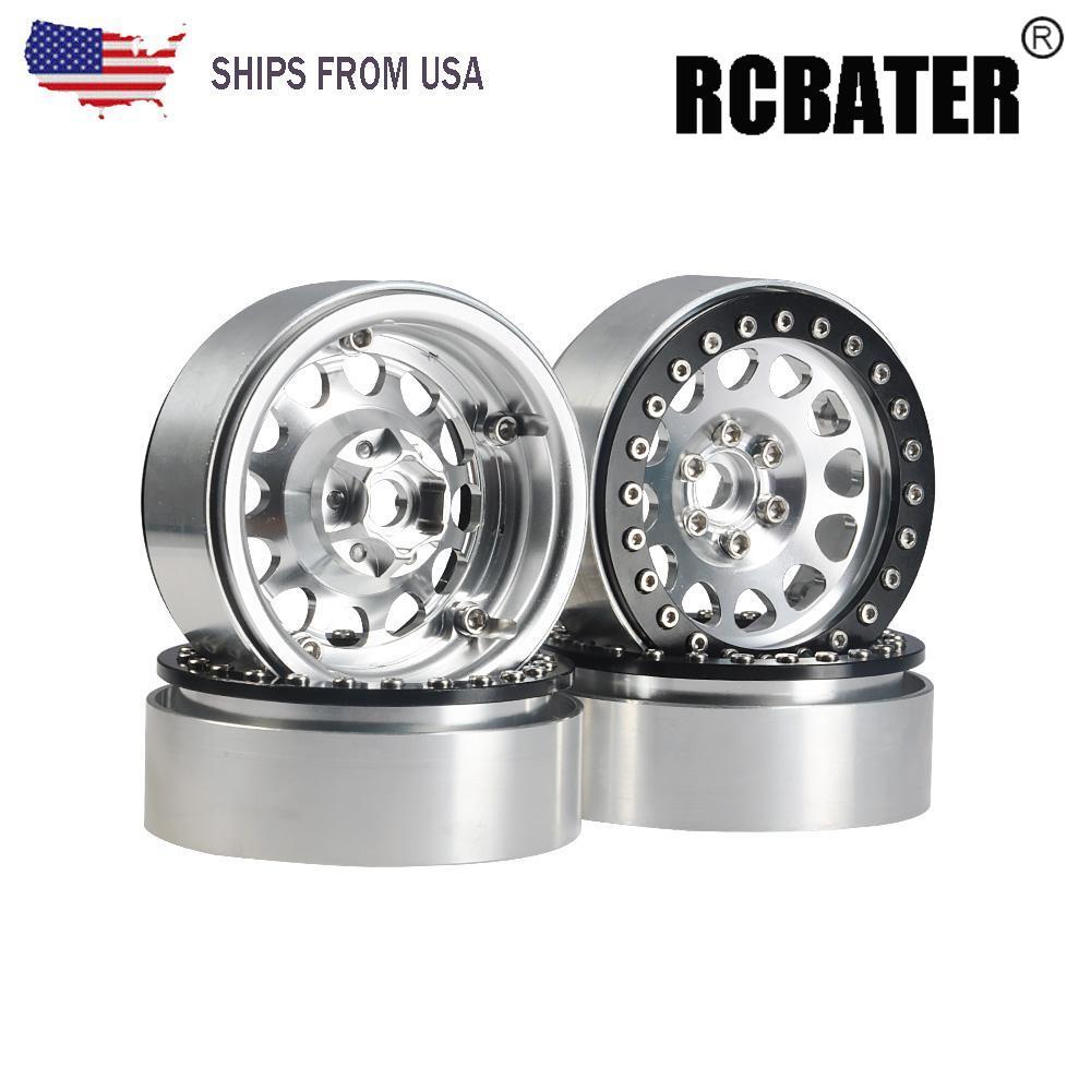 4x RC 2.2 Beadlock Wheels Rims For 1/10 Mud Crawler AXIAL SCX10 TRX4 D90 etc US