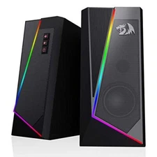 Redragon GS520 Anvil RGB Desktop Speakers, 2.0 Channel PC Computer Stereo Speake