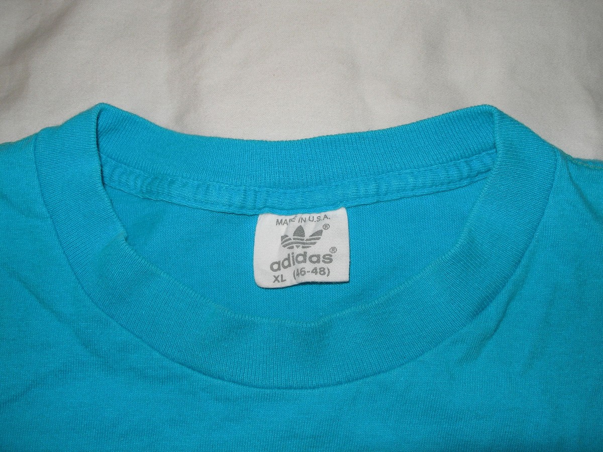 トップス 80s 90s adidas vintage T USA Vintage 80s 90s Vintage Adidas T Shirt Big Logo Made in Usa