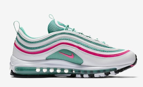 green and pink air max 97