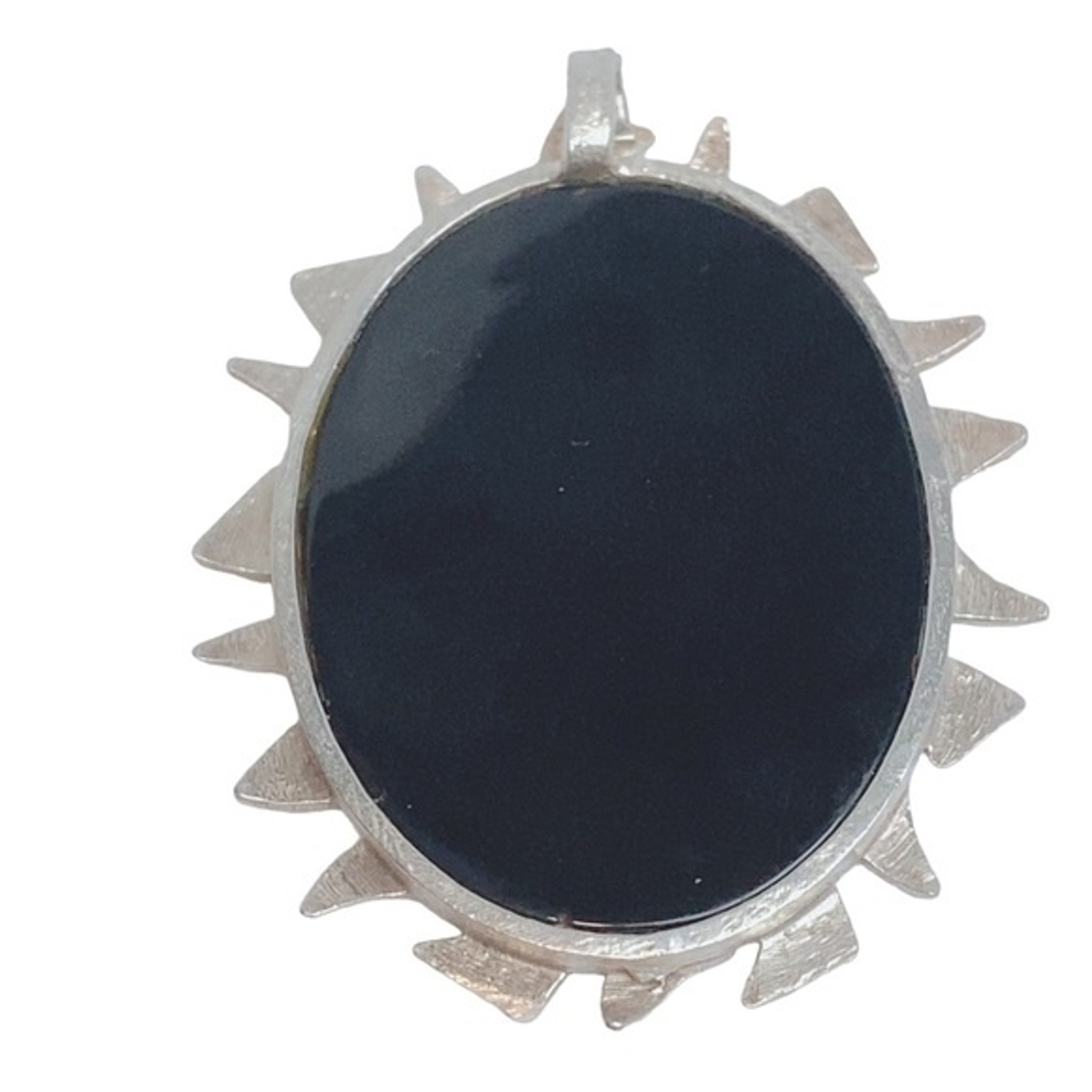 Signed Sterling Silver 925 Large Statement Oval O… - image 7