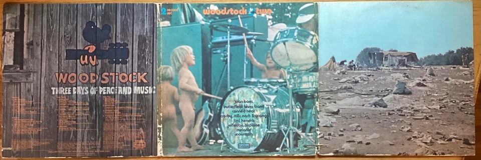 «Woodstock Two» 33 1/3 об/мин 2-LP набор, SD 2-400 с Джими Хендрикс, Мелани, горы - Изображение 4 из 4