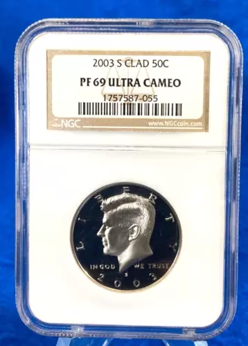 2003-S Kennedy Clad 50C NGC PF69 Ultra Cameo