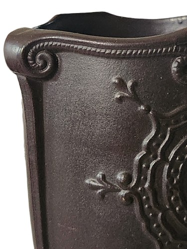 SPILL VASE, Medallion & Scrolls, Wilhelm Schiller & Son, WS&S, Pedestal, 5"t - Picture 4 of 12