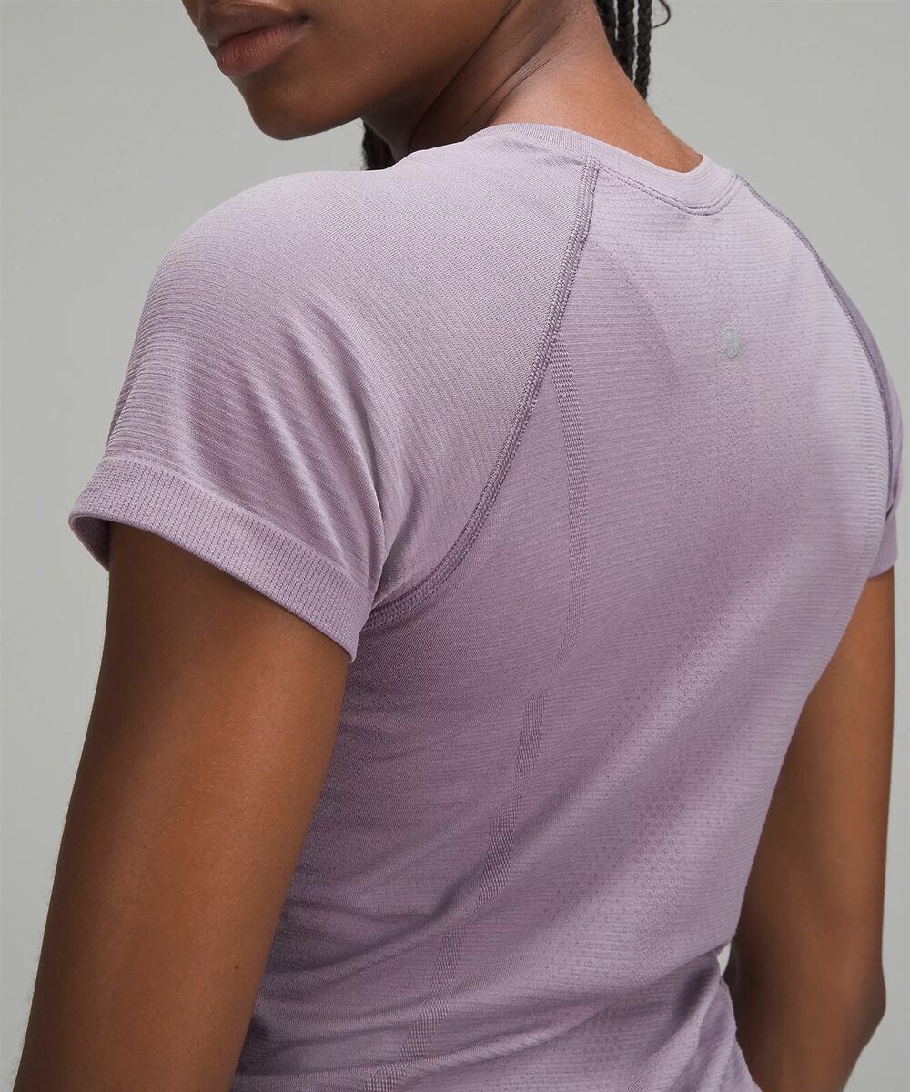 NEW LULULEMON Swiftly Tech 2.0 Short Sleeve Top 0 Purple Ash NEW LULULEMON Swiftly Tech 2.0 Short Sleeve Top 0 Purple Ash