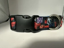 Marvel Spider Man Comics Seatbelt Buckle  Dog Collar - 1” Wide